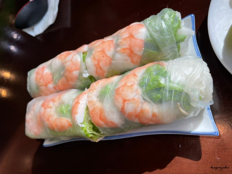 delicious pho shrimp salad rolls